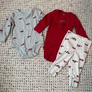 Grouping of Carter's Christmas Outfits